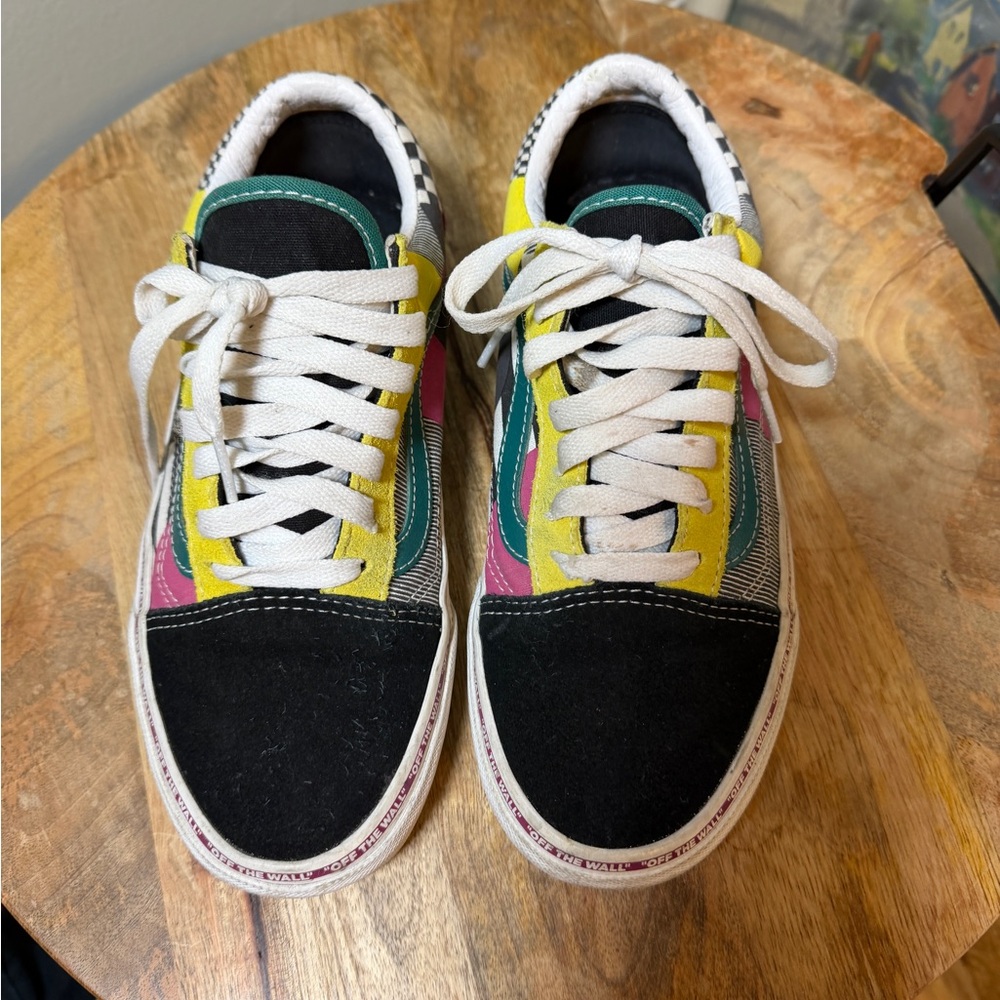 Vans Old Skool Low Patchwork Sneakers Women’s 7, … - image 3